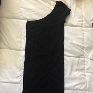 Bebe One Shoulder Mine Dress